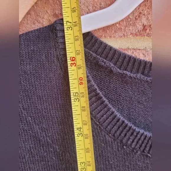 MICHAEL MICHAEL KORS Charcoal Black Wool Blend Crew Neck Sweater Dress S - Picture 4 of 10